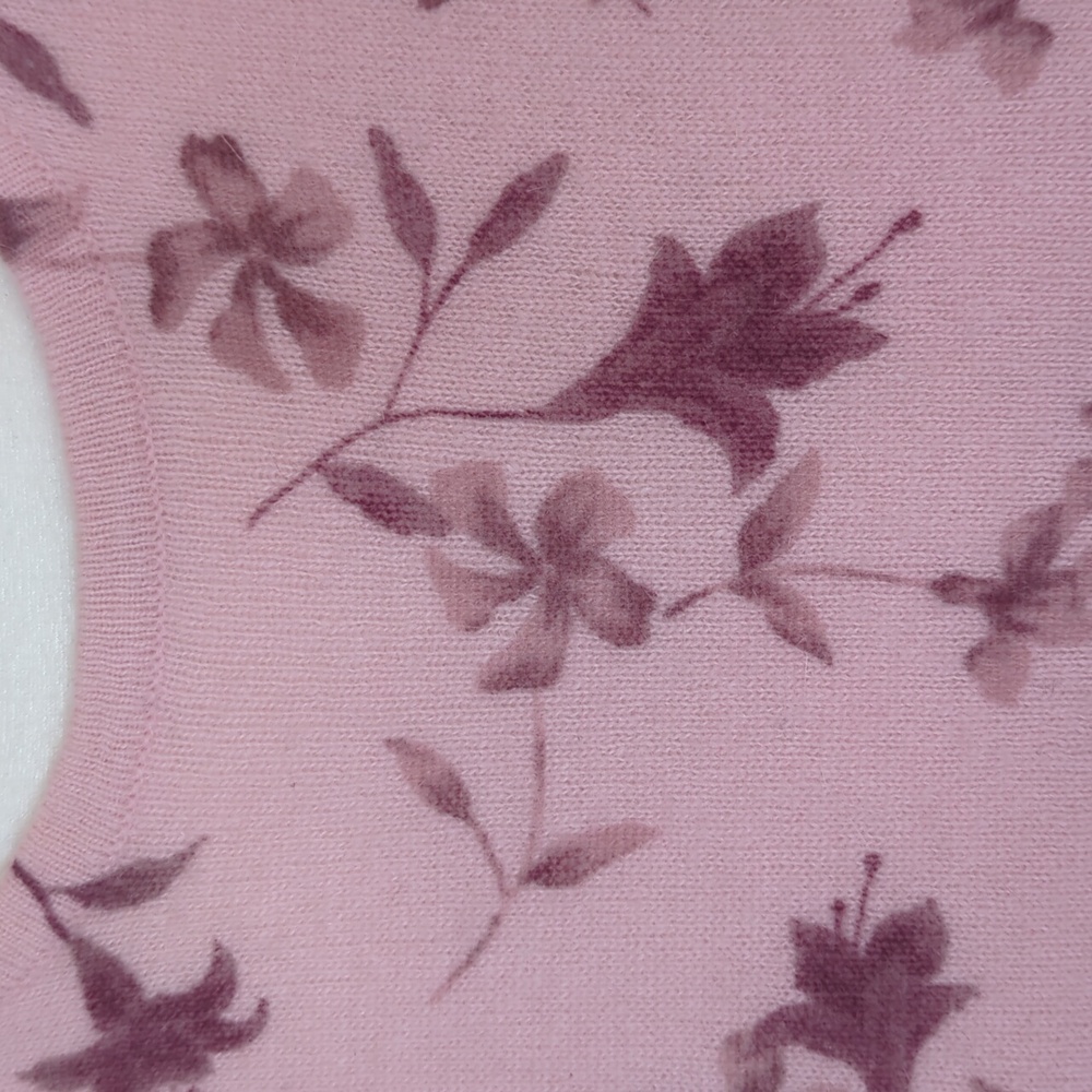 Sarah Spencer Lambswool Angora Rabbit Hair Floral Sweater MEDIUM Pink - Picture 4 of 9